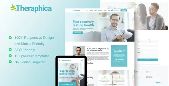 Therapica – Mental Health & Psychologist Elementor Template Kit