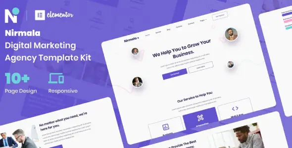 Nirmala – Digital Marketing Agency Elementor Template Kit