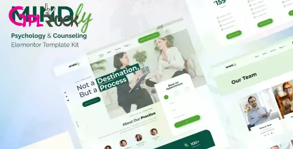 Mindly – Psychology, Therapy & Counseling Elementor Template Kit