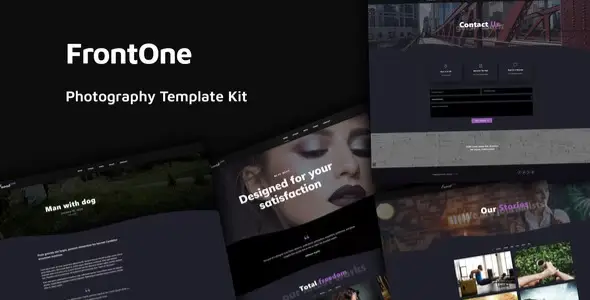 FrontOne – Creative Photography Template Kit